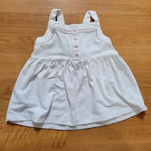 Cynthia Rowley White Baby Dress with Black Label Detail